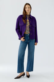 Oui Wool Jacket Ultra Violet