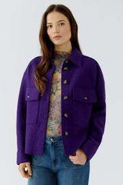 Oui Wool Jacket Ultra Violet