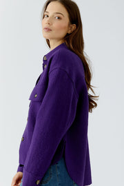 Oui Wool Jacket Ultra Violet