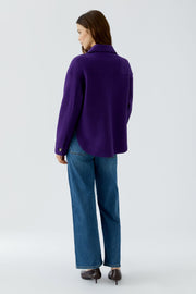 Oui Wool Jacket Ultra Violet