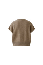Oui Knit Jumper Taupe Melange