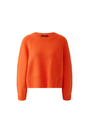 Oui Knit Jumper Orange