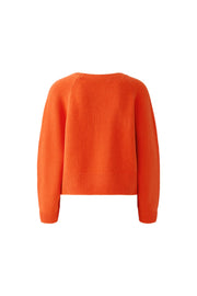 Oui Knit Jumper Orange