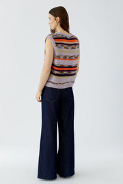 Oui Knit Striped Vest