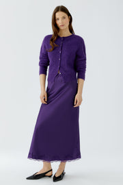 Oui Knit Cardigan Ultra Violet