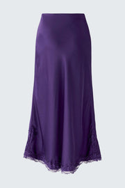 Oui  Skirt With Lace Details Ultra Violet