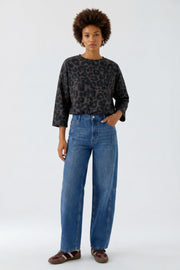 Oui Sweatshirt Leo Print