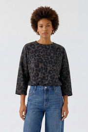 Oui Sweatshirt Leo Print