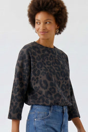 Oui Sweatshirt Leo Print
