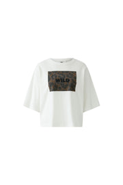 Oui T-Shirt With Lettering Off-white