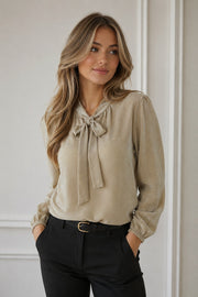 Oui Blouse Light Beige