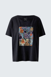 Oui T-Shirt Washed Out Black