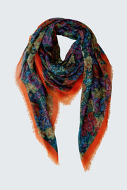 Oui Floral Print Scarf Multicolour