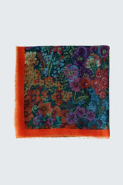 Oui Floral Print Scarf Multicolour
