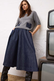 Oui Denim Skirt