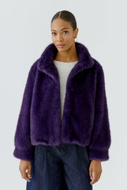 Oui Faux Fur Jacket Mysterioso