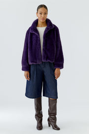 Oui Faux Fur Jacket Mysterioso