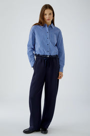 Oui Striped Blouse Blue/White