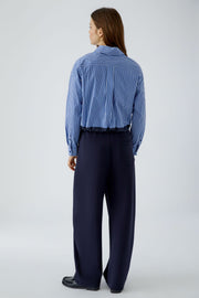 Oui Striped Blouse Blue/White