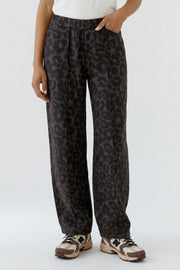 Oui Pants Leo Print