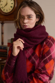Oui Knit Sweater Diamond Pattern