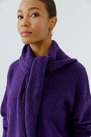 Oui Knit Scarf Ultra Violet