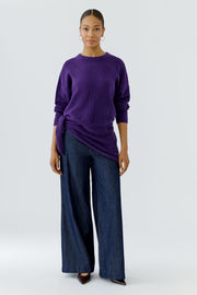 Oui Knit Scarf Ultra Violet