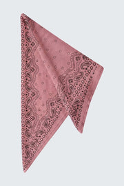 Oui Scarf Paisley Print Rose