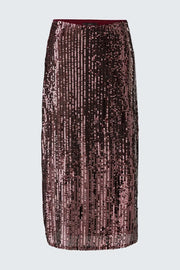 Oui Sequin Skirt Bramble Berry