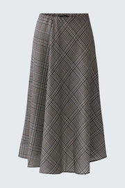 Oui Check Midi Skirt