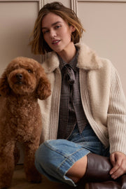 Oui Bow Check Blouse
