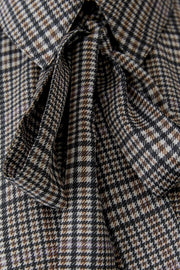 Oui Bow Check Blouse