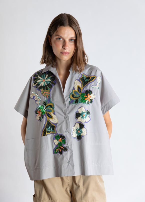 Psophia Shirt Oyster Print