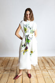 Psophia White Floral Print Dress