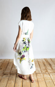 Psophia White Floral Print Dress