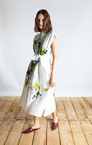 Psophia White Floral Print Dress