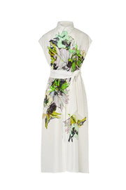 Psophia White Floral Print Dress