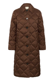Part Two Carine Quilted Coat Brown