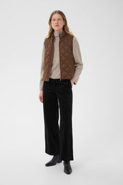 Part Two Carlota Quilted Gilet Brown