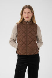 Part Two Carlota Quilted Gilet Brown