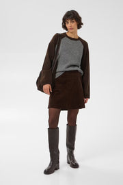 Part Two Cleo Knit Sweater Grey/Brown