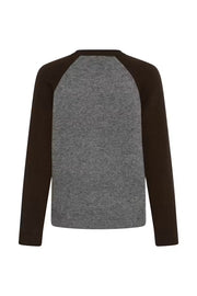Part Two Cleo Knit Sweater Grey/Brown