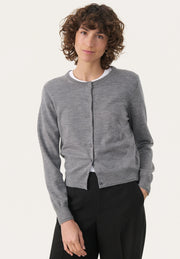 Part Two Carimi Cardigan Grey