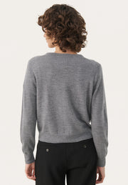 Part Two Carimi Cardigan Grey