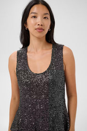 Part Two Diine Top Dark Grey