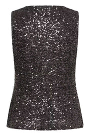 Part Two Diine Top Dark Grey