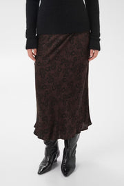 Part Two Candice Skirt Brown Gradient Flower
