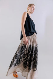 Psophia Skirt Beige Print