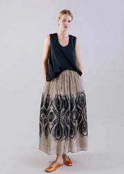 Psophia Skirt Beige Print