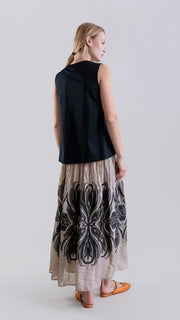 Psophia Skirt Beige Print